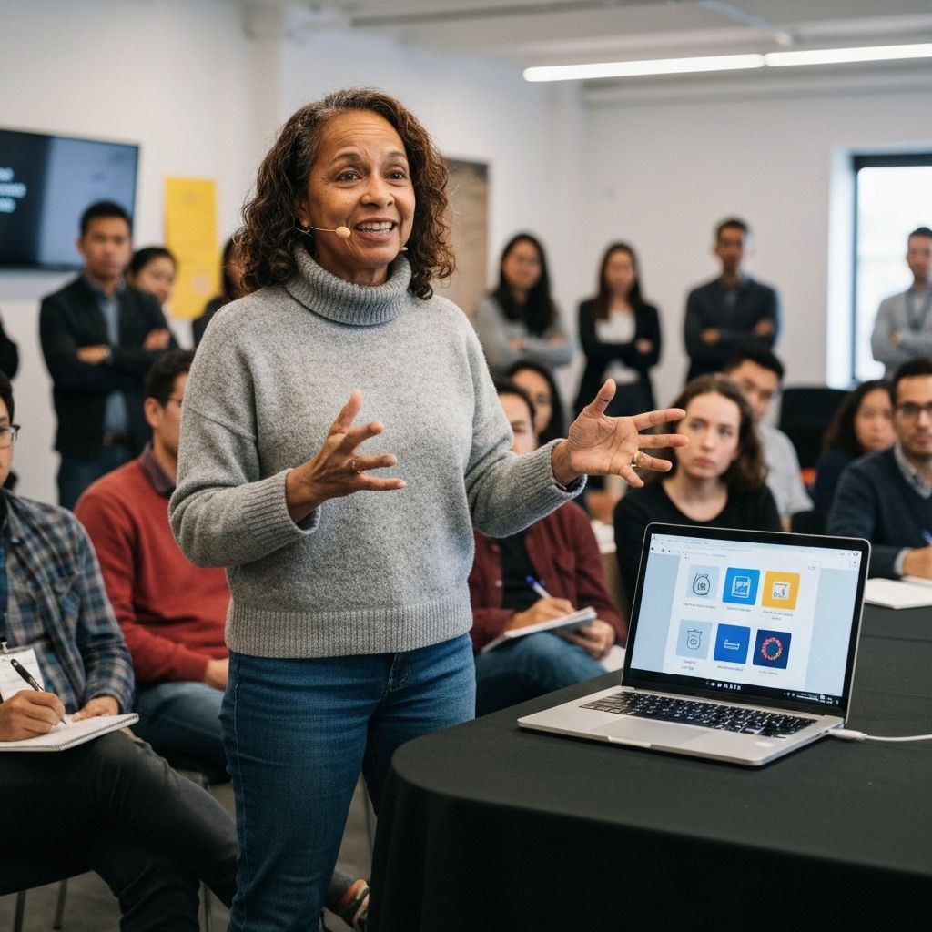 Anjali Patel demonstrating screen reader usage